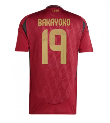 Bélgica Johan Bakayoko #19 Primera Equipación Eurocopa 2024 Manga Corta